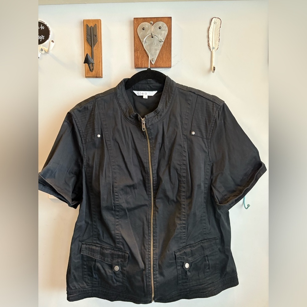 Cleo Women's Black Short Sleeve Jacket